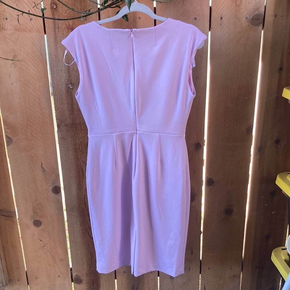Calvin Klein Asymmetrical Ruched Midi Dress - Picture 8 of 13